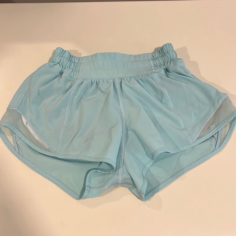 Icing blue low rise 2.5 inch inseam hotty hots in size 2